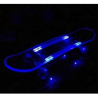 LED skateboard fully transparent acrylic skateboard