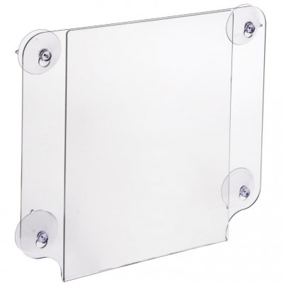 Acrylic Double-sided Window Sign Holder with Suction Cups