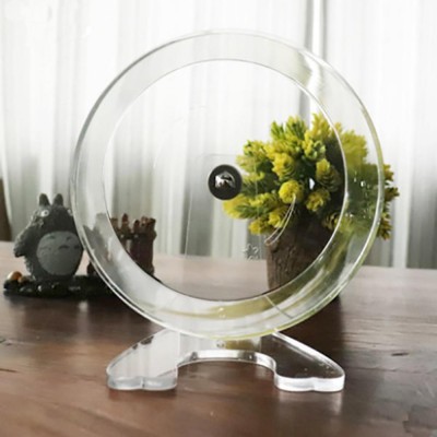 Plexiglass Transparent  Extra Large Silent Hamster Running Wheel