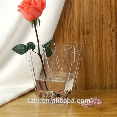 Customized different shape acrylic Flower Vase ,High Quality Cheap Acrylic Flower Vases