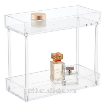 2-Tier Acrylic Display Stand Tower for bathroom