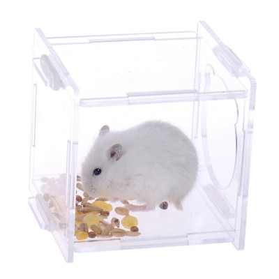 Custom Mouse /Rabbit House Transparent Acrylic Small Animal Hamster Cage