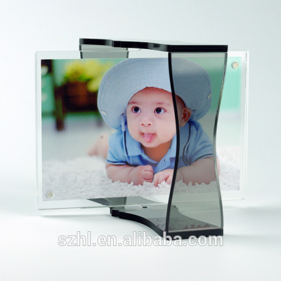 acrylic magnetic photo frame,Swing frame